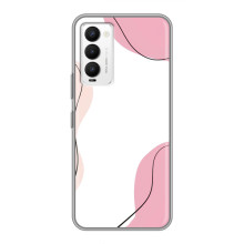 Чехол цветочный дизайн для Tecno Camon 18 / Camon 18P – Розовый фон