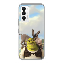 Чехол с мультфильмом Шрек на Tecno Camon 18 / Camon 18P – Шрек и осел