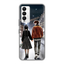 Чехол с дизайном Венздей 2 на Tecno Camon 18 / Camon 18P – Уэнсдей и Тайлер