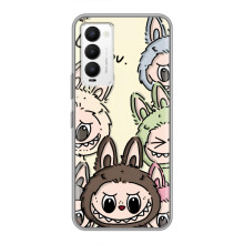 Чехол с Лабубу на Tecno Camon 18 / Camon 18P – Коллаж Лабубу