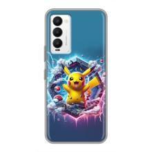 Чехол с Пикачу на Tecno Camon 18 / Camon 18P (Лого Пикачу)