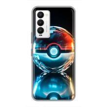 Чехол с Пикачу на Tecno Camon 18 / Camon 18P (Мяч Пикачу)