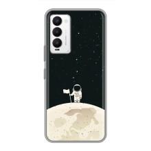 Космические Чехлы для Техно Камон 18 / Камон 18п (VPrint) (На луне)