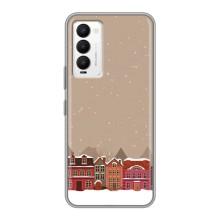 Новогодние, Праздничные Чехлы для Tecno Camon 18 / Camon 18P - 2024 год (Зимний город)
