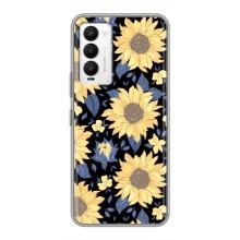 Чехлы с тематикой "ЦВЕТЫ" на Tecno Camon 18 / Camon 18P (красивые цветы)