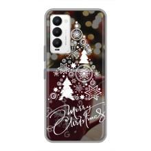 Рождественские Чехлы для Tecno Camon 18 / Camon 18P (VPrint) (Елочка узорная)