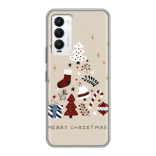 Рождественские Чехлы для Tecno Camon 18 / Camon 18P (VPrint) (Merry Christmas)