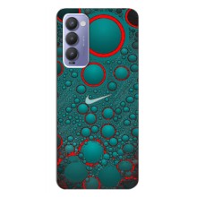 Силиконовый Чехол на Tecno Camon 18 / Camon 18P с картинкой Nike (Найк зеленый)