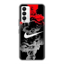 Силиконовый Чехол на Tecno Camon 18 / Camon 18P с картинкой Nike – Nike дым