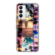 Силиконовый чехол с КАРТИНКАМИ лето для Tecno Camon 18 / Camon 18P (AlphaPrint) (Летний отпуск)