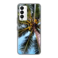 Силиконовый чехол с КАРТИНКАМИ лето для Tecno Camon 18 / Camon 18P (AlphaPrint) (Пальма)