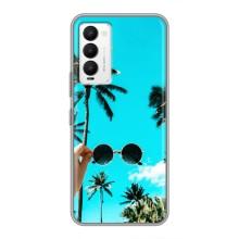 Силиконовый чехол с КАРТИНКАМИ лето для Tecno Camon 18 / Camon 18P (AlphaPrint) (Взгляд лето)