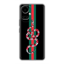 Чехлы Бренд GUCCI для TECNO Camon 19 (CI6n) / 19 Pro (CI8n) (Змей Гуччи)