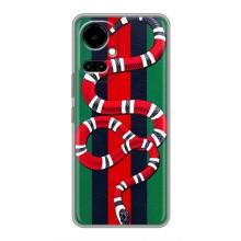 Чохли  GUCCI для ТЕКНО Камон 19 (CI6n) / 19 Про (CI8n) (AlphaPrint) (Gucci змія)
