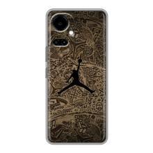 Чохли для TECNO Camon 19 (CI6n) / 19 Pro (CI8n) - з картинкою JORDAN (AlphaPrint) (Logo Jordan)