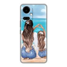 Чохол з друком для TECNO Camon 19 (CI6n) / 19 Pro (CI8n) - (Мама з дитинкою) (AlphaPrint) (Мама з донькою)