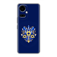 Чехлы для TECNO Camon 19 (CI6n) / 19 Pro (CI8n)  Укр. Символика (AlphaPrint) (Цветочный Герб)