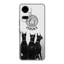 Чехлы VERSACE для ТЕКНО Камон 19 (СИ6н) / 19 Про (СИ8н) (PREMIUMPrint) (Доберман Версаче)