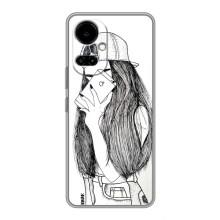 Чохол з друком для TECNO Camon 19 (CI6n) / 19 Pro (CI8n) - (Мода) (AlphaPrint) (Фото дівчини)