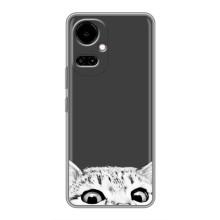 Чехол на ТЕКНО Камон 19 (СИ6н) / 19 Про (СИ8н) с Котами (VPrint) (Выглядывает кот)