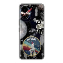 Силиконовый бампер с принтом "Наса" на TECNO Camon 19 (CI6n) / 19 Pro (CI8n) (Art nasa)