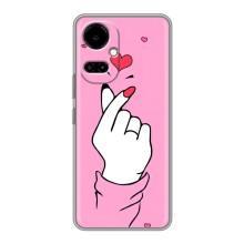 Чехол с принтом для TECNO Camon 19 (CI6n) / 19 Pro (CI8n) (AlphaPrint - Знак сердечка)
