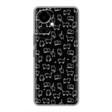 Чехол с принтом для TECNO Camon 19 (CI6n) / 19 Pro (CI8n) (AlphaPrint) Модные коты (Меленькие котики)