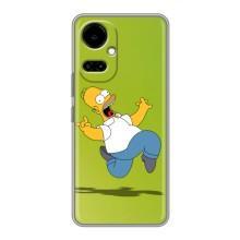 Чjхол з Сімпсонами для TECNO Camon 19 (CI6n) / 19 Pro (CI8n) (VPrint) (Гомер Сімпсон)