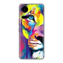 Чохол з картинкою ЛЕВ для TECNO Camon 19 (CI6n) / 19 Pro (CI8n) (VPrint) (Яскравий Лев)
