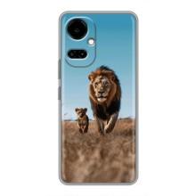 Чехол Король лев на ТЕКНО Камон 19 (СИ6н) / 19 Про (СИ8н) (Мусафа и Симба)
