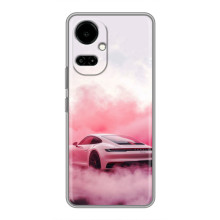 Чохол з авто Порше для TECNO Camon 19 (CI6n) / 19 Pro (CI8n) – Рожевий Порше