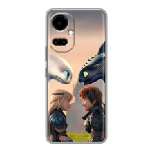 Чехол как приручить дракона на TECNO Camon 19 (CI6n) / 19 Pro (CI8n) (Гикавка и Астрид)