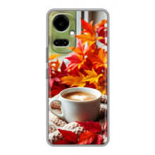 Чехол с уникальным дизайном «Осень с кофе» для TECNO Camon 19 (CI6n) / 19 Pro (CI8n)