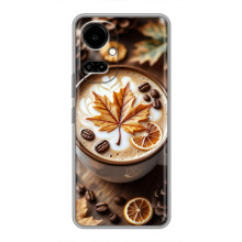 Чехол с уникальным дизайном «Осень с кофе» для TECNO Camon 19 (CI6n) / 19 Pro (CI8n) – Пряный кофе
