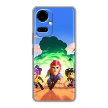 Силиконовый Чехол на TECNO Camon 19 (CI6n) / 19 Pro (CI8n) с картинкой Brawl Stars (Бравел Старс)