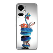 Силиконовый чехол с принтом Зоотрополіс для TECNO Camon 19 (CI6n) / 19 Pro (CI8n) – Змея Зоо