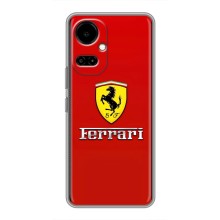 Силиконовый бампер с картинкой машины на TECNO Camon 19 (CI6n) / 19 Pro (CI8n) (Ferrari Logo)