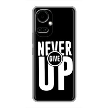 Силиконовый Чехол на TECNO Camon 19 (CI6n) / 19 Pro (CI8n) с картинкой Nike (Never Give UP)