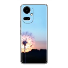 Силиконовый Чехол с одуванчиками на TECNO Camon 19 (CI6n) / 19 Pro (CI8n) (Закат с одуванчиком)