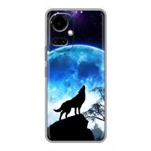 Захисні чохли для ТЕКНО Камон 19 (CI6n) / 19 Про (CI8n) (AlphaPrint) (ХІТ продаж) ВОВК (Вовк на місяць)