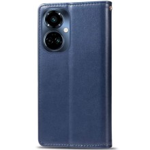 Кожаный чехол-книжка GETMAN Gallant (PU) для TECNO Camon 19 Neo – Синий