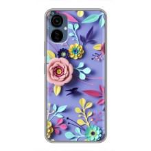 Чохли з квітами для TECNO Camon 19 Neo (VPrint) (Дизайн квітів)