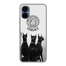 Чехлы VERSACE для Техно Камон 19 Нео (PREMIUMPrint) (Доберман Версаче)