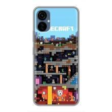Чохол Майнкрафт на TECNO Camon 19 Neo (AlphaPrint) Minecraft (фон Minecraft)
