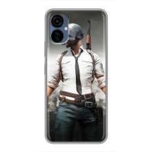 Чохол з картинкою "Герой Pubg" на TECNO Camon 19 Neo (Пабг)