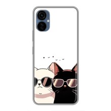 Чохол з малюнком кіт на TECNO Camon 19 Neo (Коти в окулярах)