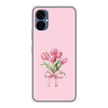 Чохол з розовим принтом для TECNO Camon 19 Neo (Букет квітів)