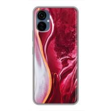 Чехлы с тематикой "Мрамор" на Техно Камон  19 нео – Красный мрамор