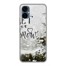 Новогодние, Праздничные Чехлы для TECNO Camon 19 Neo - 2024 год – Let it snow