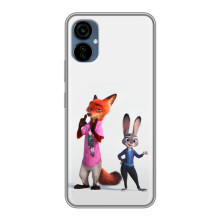 Силиконовый чехол с принтом Зоотрополіс для TECNO Camon 19 Neo – Джуди и Ник